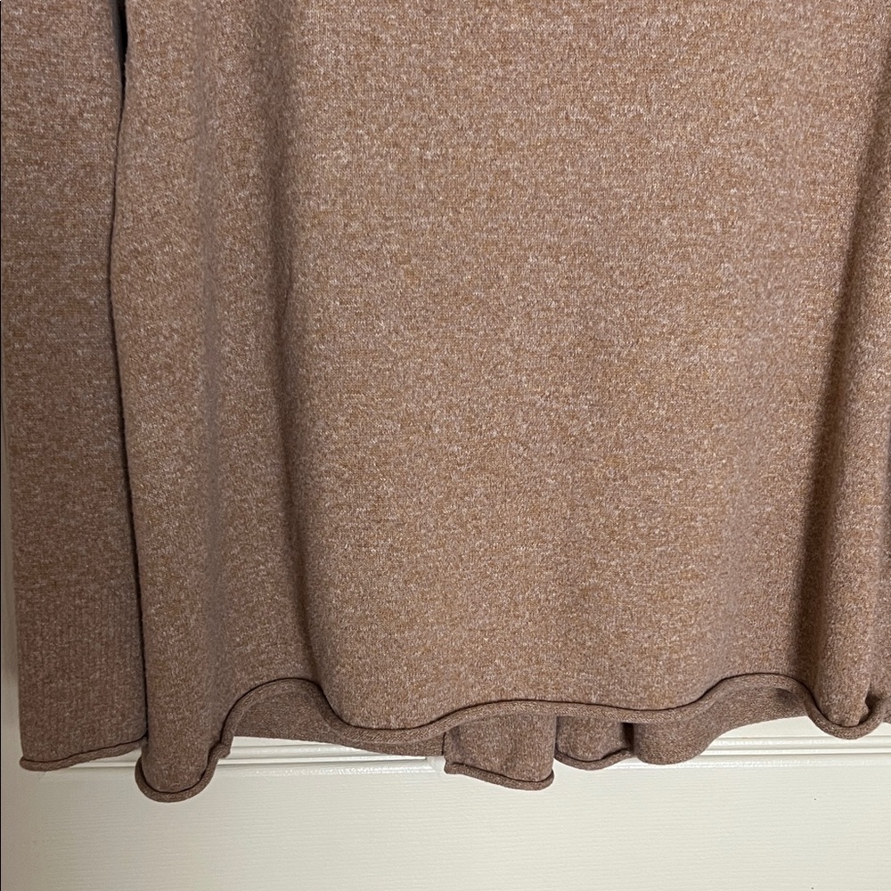 Croft & Barrow Camel Open Front Cardigan sweater top - Picture 6 of 6